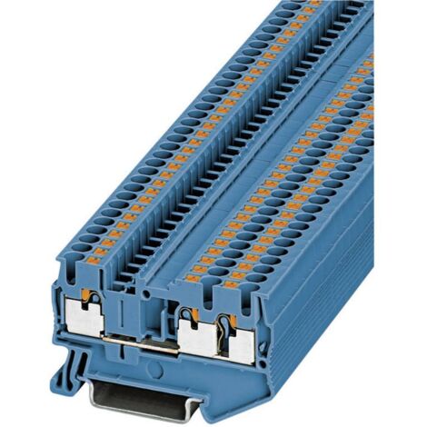 Phoenix Contact PT 2,5-TWIN BU 3209552 Morsetto passante Poli: 3 0.14 mm² 2.5 mm² Blu 1 pz.