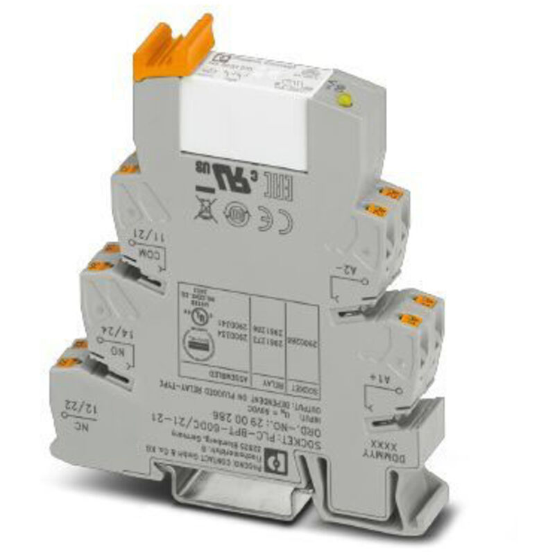 Phoenix Contact Plc-Rpt- 60Dc/21-21 Relaisbaustein Nennspannung: 60 V/Dc Schaltstrom (Max.): 6 A 2 W 4046356509923