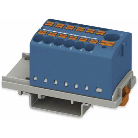 PHOENIX CONTACT Verteilerblock, 3273090, PTFIX 6/12X2,5-NS35 BU