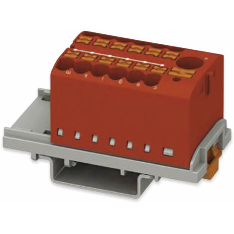 PHOENIX CONTACT Verteilerblock, 3273092, PTFIX 6/12X2,5-NS35 RD