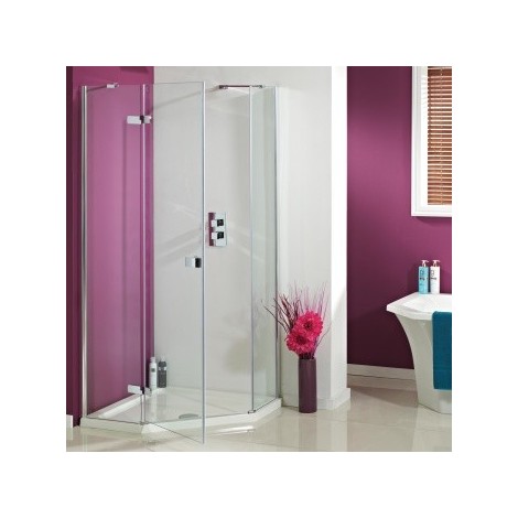 Phoenix Idyllic 8mm Frameless Hinged Pentagon Shower Enclosure 900mm X 900mm