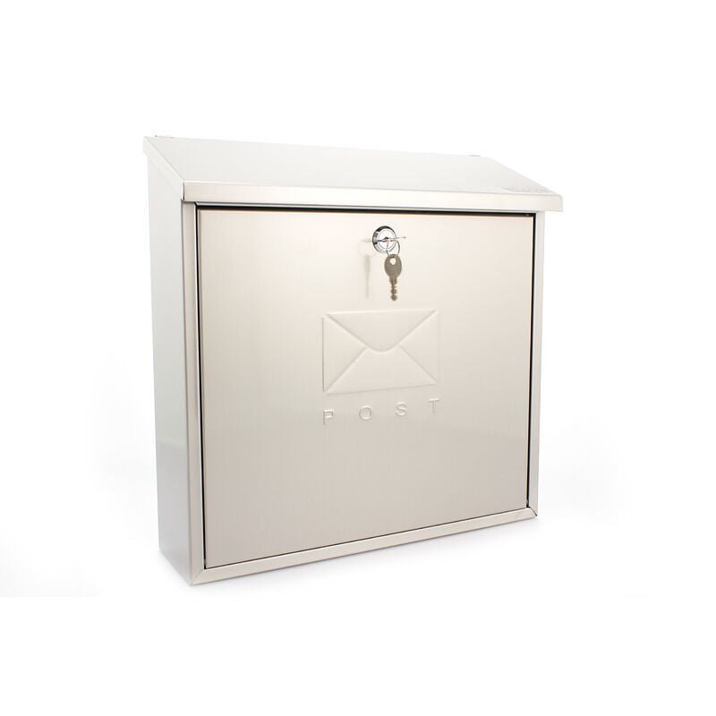 Post Box Contemporary Stainless Steel - Grey - Phoenix