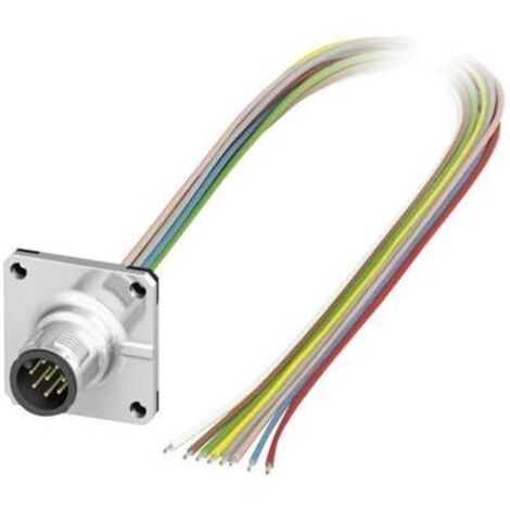 PHOENIX SACC-SQ-M12MS-8CON-25F/0.5 M M12 CAVO PER SENSORI E ATTUATORI (0,5 M, M12, MASCHIO, MULTI)