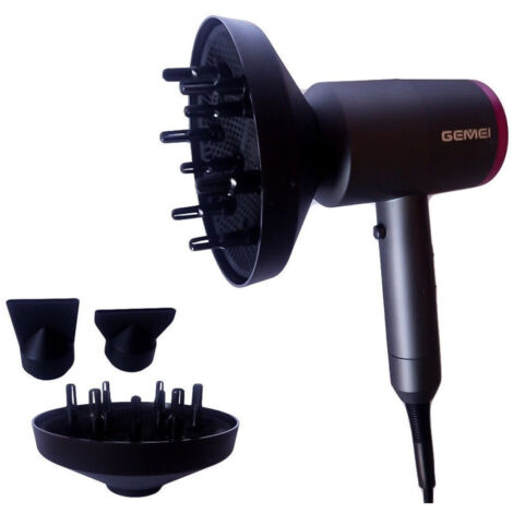 Phon Asciugacapelli Professionale 1400w Max Con Diffusore 2 Beccucci Gm-137