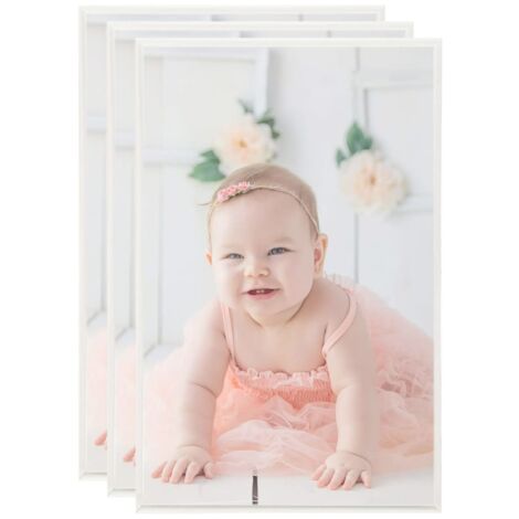 Photo Frames Collage 3 pcs for Table Silver 13x18cm MDF vidaXL