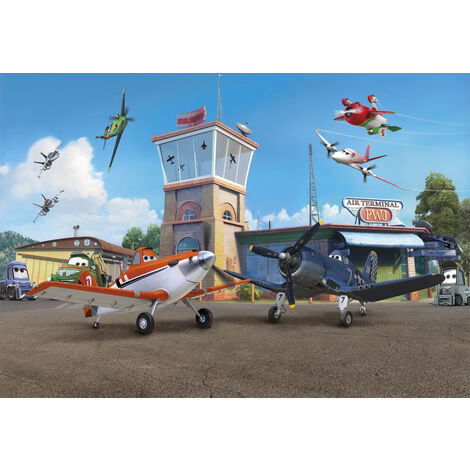 Photo murale de Komar - Planes Terminal - Taille: 368 x 254 cm - coloré