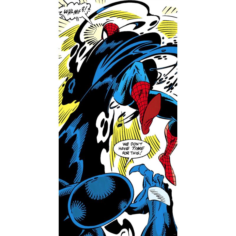 Papier peint panoramique Homme araignée bleu, rouge et vert - Sanders & Sanders