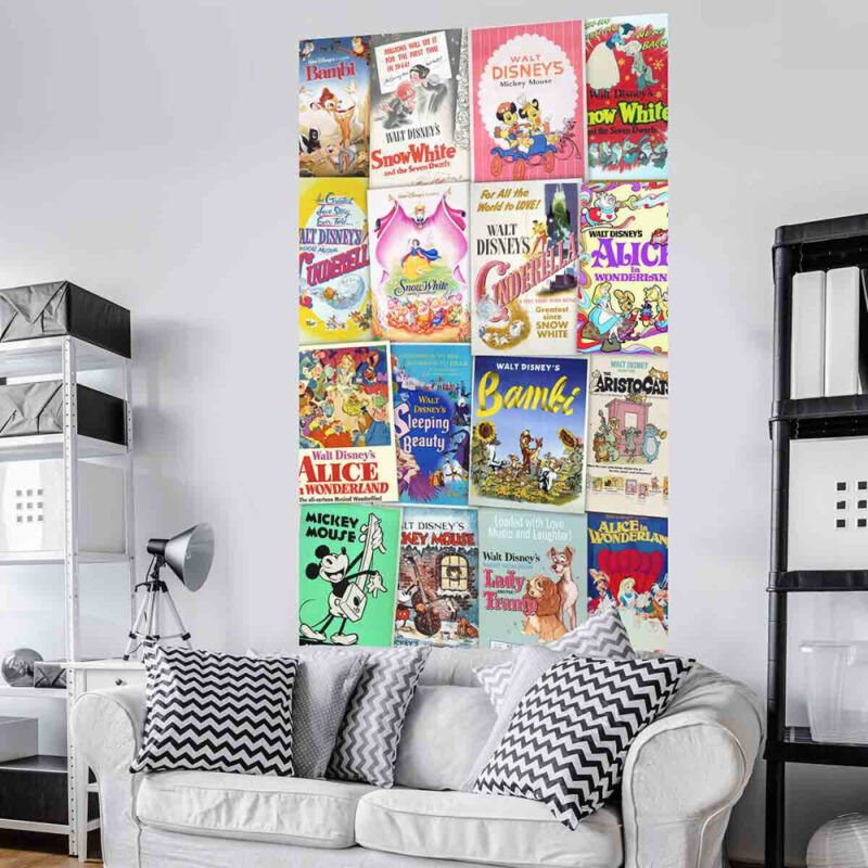 Poster géant intissé Film rétro Disney 120x200cm