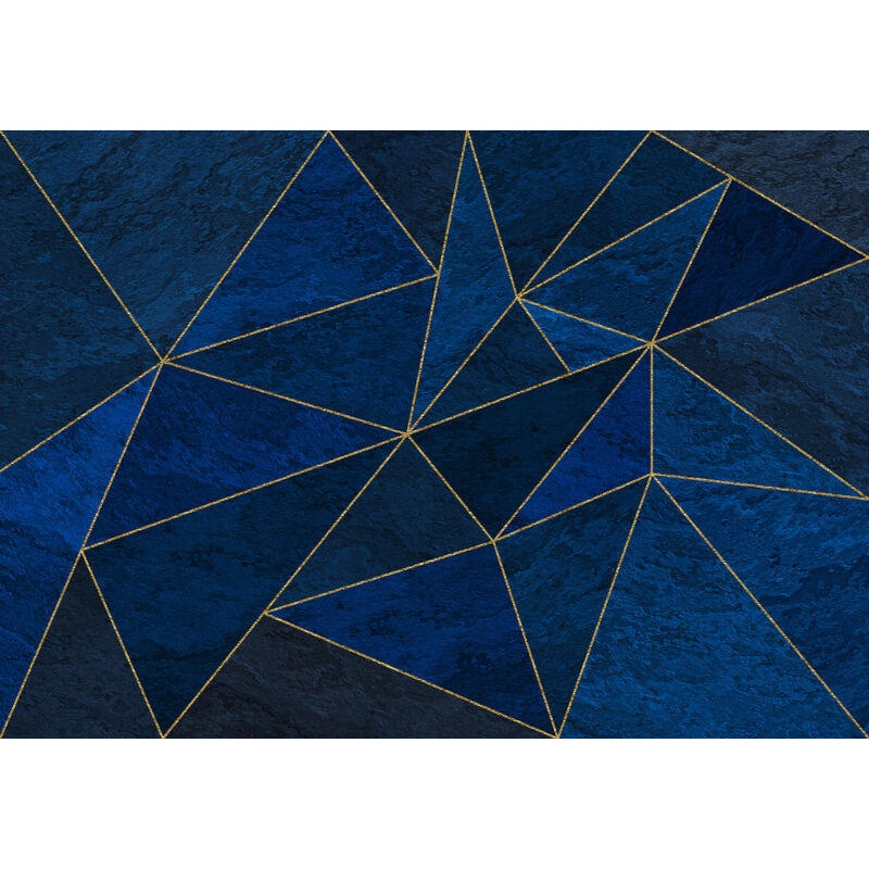 Komar - papier peint panoramique mer bleu et or - Sanders & Sanders