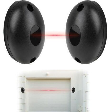 Photocellule Portail Universelle, Photocellule Infrarouges 12/24V AC/DC, Capteurs Infrarouges de Sécurité pour Portails et Garages Automatiques, Compatible avec Divers Systèmes de Contrôle d'Acc
