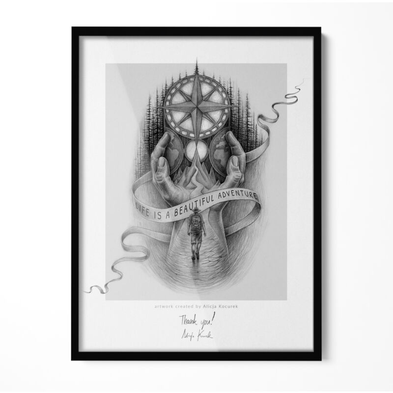Tulup Bilderrahmen Fotorahmen Für Fotos Schwarz Rahmen Für Wohnungen Büros Zum Schlafzimmer Wandmontage Geburtstag Geschenke 60x80 Cm