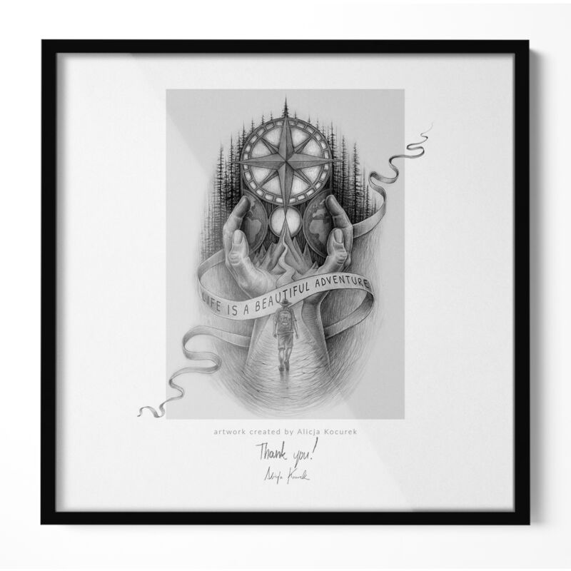 Tulup Bilderrahmen Fotorahmen Für Fotos Schwarz Rahmen Zum Hängen Ür Familienfotos Für Kunstbilder - Dekorative Fotorahmen 50x50 Cm