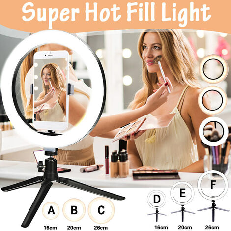 CELLULARLINE Anneau lumineux 10 Selfie Ring Pro LED RVB