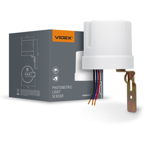 Photometrischer Dämmerungslichtsensor IP44 25A 230V Aufputzmontage außen Videx