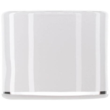 Photophore Déco "Gloria" 8cm Blanc