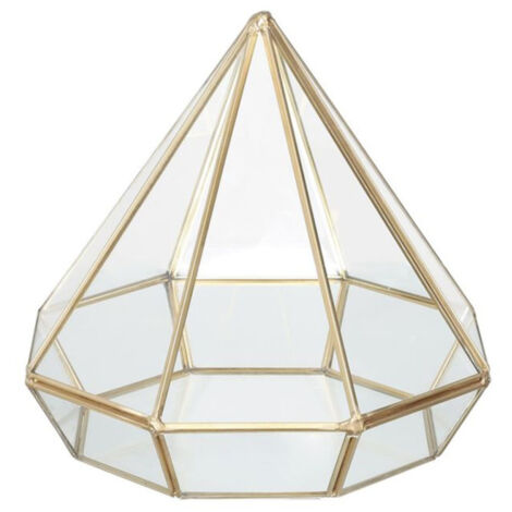 Photophore Design "Diamant" 7cm Or