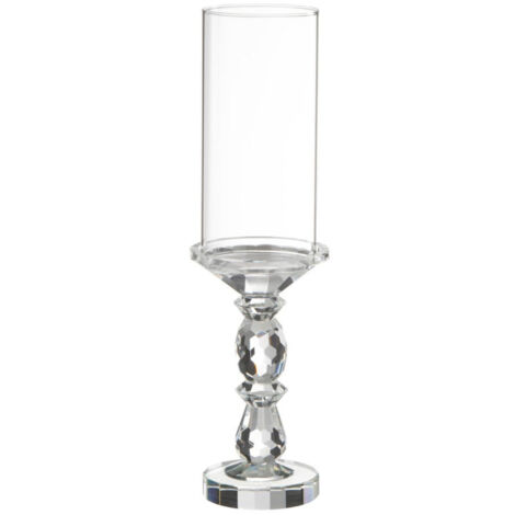 Photophore Design en Cristal "Marie" 42cm Transparent