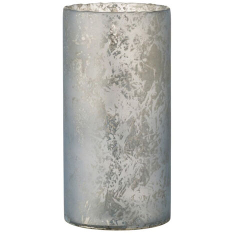 Photophore Design Rond Verre "Glace" 36cm Bleu