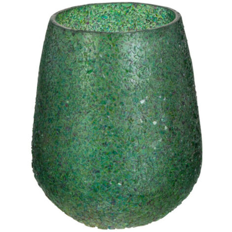 Photophore Éclat de Verre "Tom" 12cm Vert