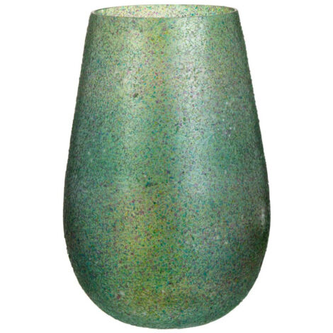 Photophore Éclat de Verre "Tom" 26cm Vert