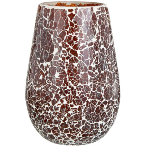 Photophore en Verre "Ali" 26cm Marron
