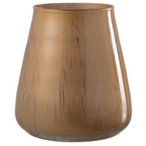 Photophore en Verre "Antique" 17cm Marron Cognac
