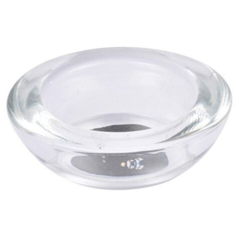 Photophore en Verre "Chauffe-Plat" 7cm Transparent