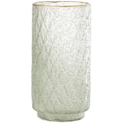 Photophore en Verre Design "Ema" 25cm Transparent