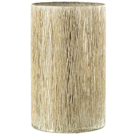 Photophore en Verre Design "Nelly" 20cm Argent