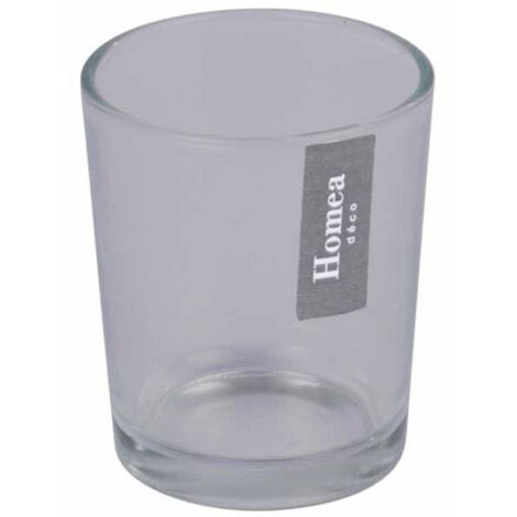 Photophore en Verre Fumé "Glass" 6cm Gris