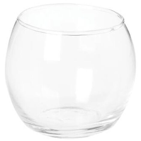 Photophore en Verre "Rond" 7cm Transparent