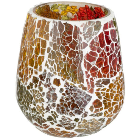 Photophore en Verre "Sunset" 12cm Multicolore