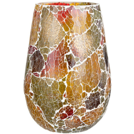 Photophore en Verre "Sunset" 26cm Multicolore