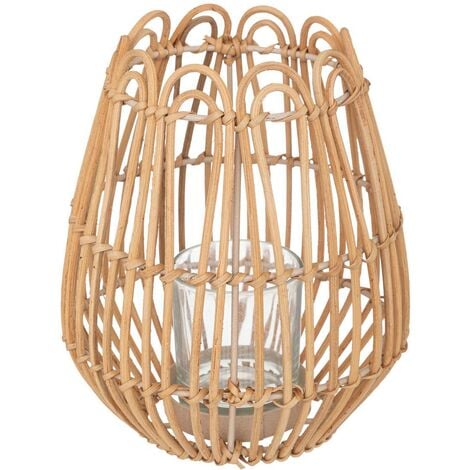 Lanterne Atmosphera Créateur d'intérieur - Lanterne Design en Rotin  Alicante 31cm Beige