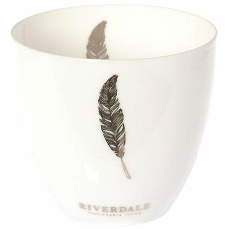 Photophore Porcelaine plumes