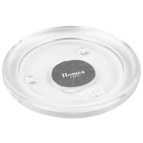 Photophore Rond Plat "Verre" 10cm Transparent