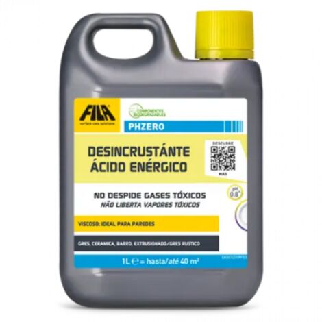 PHZERO - Desincrustante ácido enérgico para limpieza efectiva / Caja 12 un 1 L / Detergente
