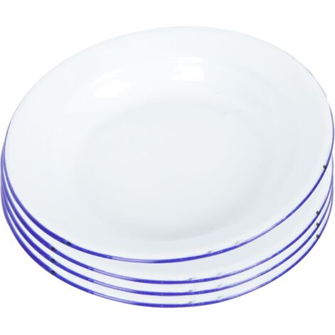 pi ces Assiettes mail Vintage Plates Blanches Service Fruits