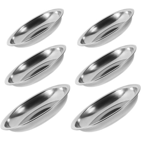 pi ces Assiettes Sauce Acier Inoxydable Coupelles Rondes