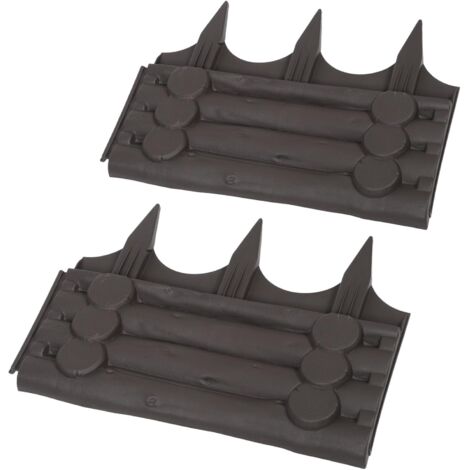Pi ces Bordure Jardin Plastique Effet Bois Cl ture D