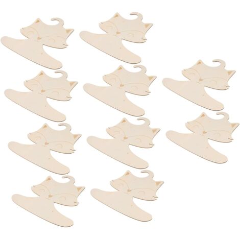 Pi ces Cintres Bois Gar on Fille Cartoon Renard Penderie Gar