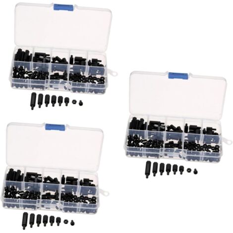 pi ces de rechange en nylon vis crous et entretoises noirs