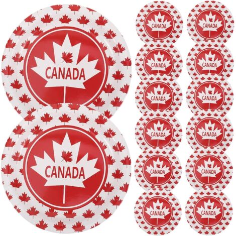 pi ces Lot de Assiettes Papier Motif rable Rouge Service D