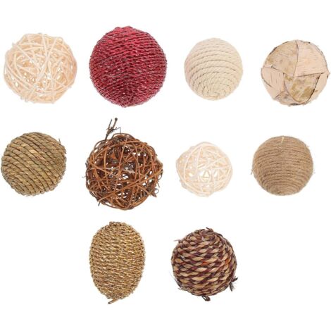 pi ces Lot de Boules Tiss es Main Corde Naturelle D coration