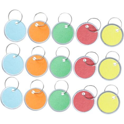 pi ces Lot tiquettes Rondes Aluminium Mix Couleurs Plaques