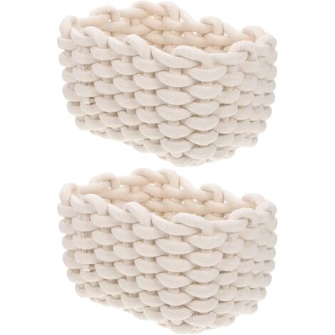 pi ces Panier de Rangement Tress Corde de Coton Organisateur