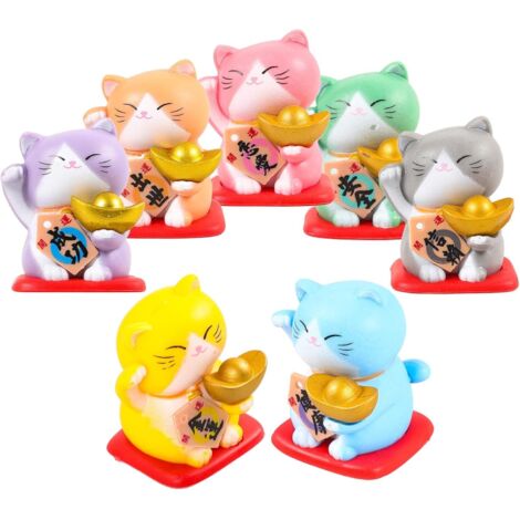 Pi ces Statuette De Chat Miniature D coration Chat R sine