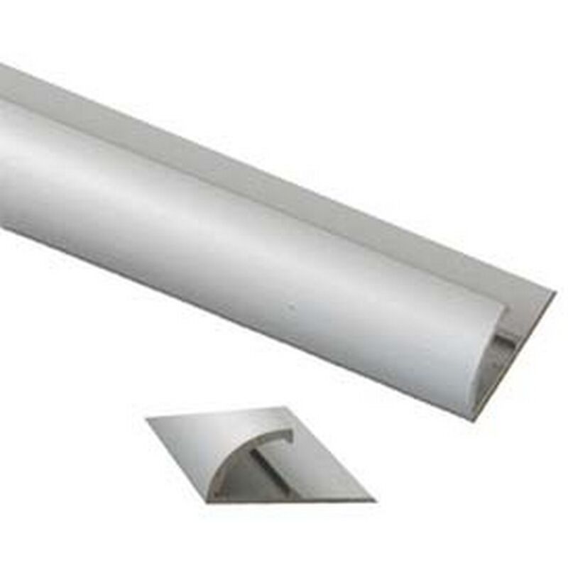 Image of Nextradeitalia - piaggia adesiva pavimento ferma passatoia in alluminio argento - CM.73X26