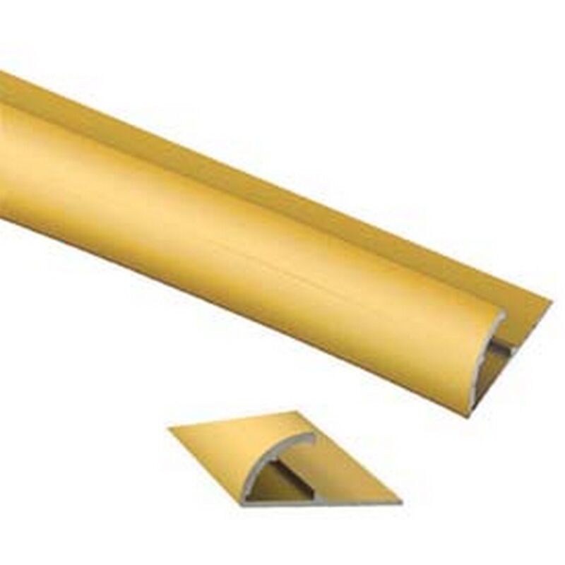 Image of Nextradeitalia - piaggia adesiva pavimento ferma passatoia in alluminio oro - CM.73X26