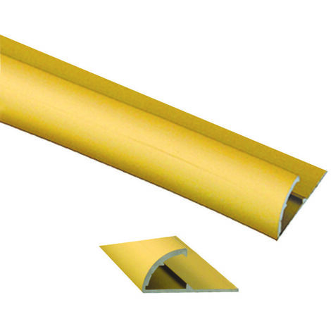 Piaggia adesiva pavimento ferma passatoia in alluminio oro - cm.73x26